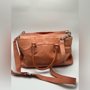 Liebeskind Berlin Georgia Vintage Satchel Top Handle Bag Coral